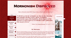 Desktop Screenshot of mormonismdisproved.org